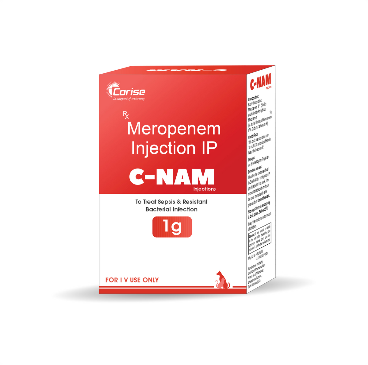 COR C NAM 1G INJ 1G
