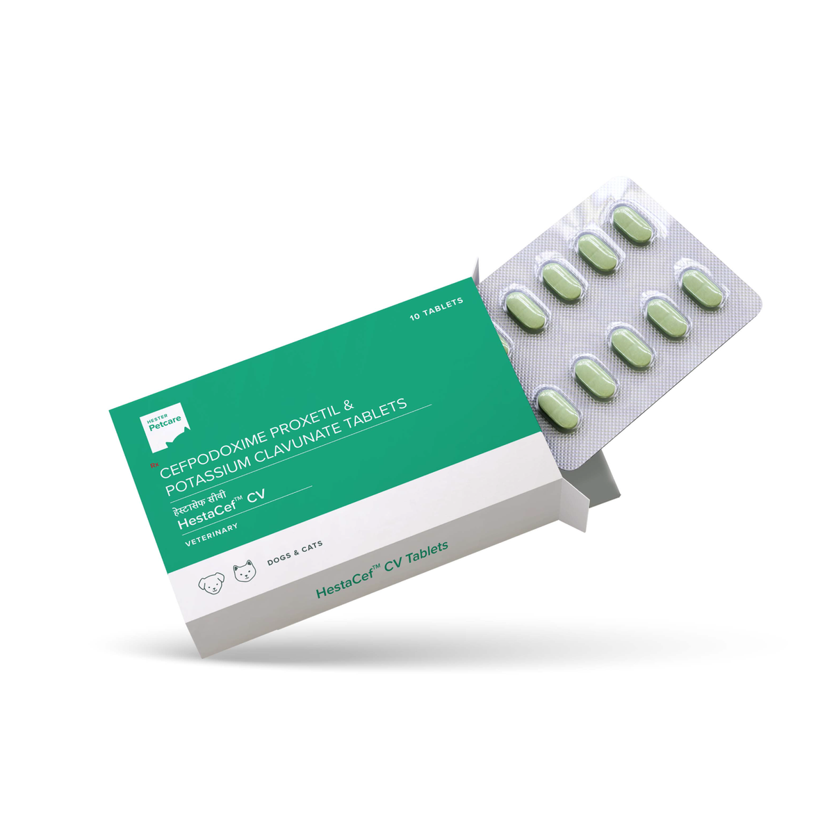 HESTACEF CV 162.5 MG 10TAB