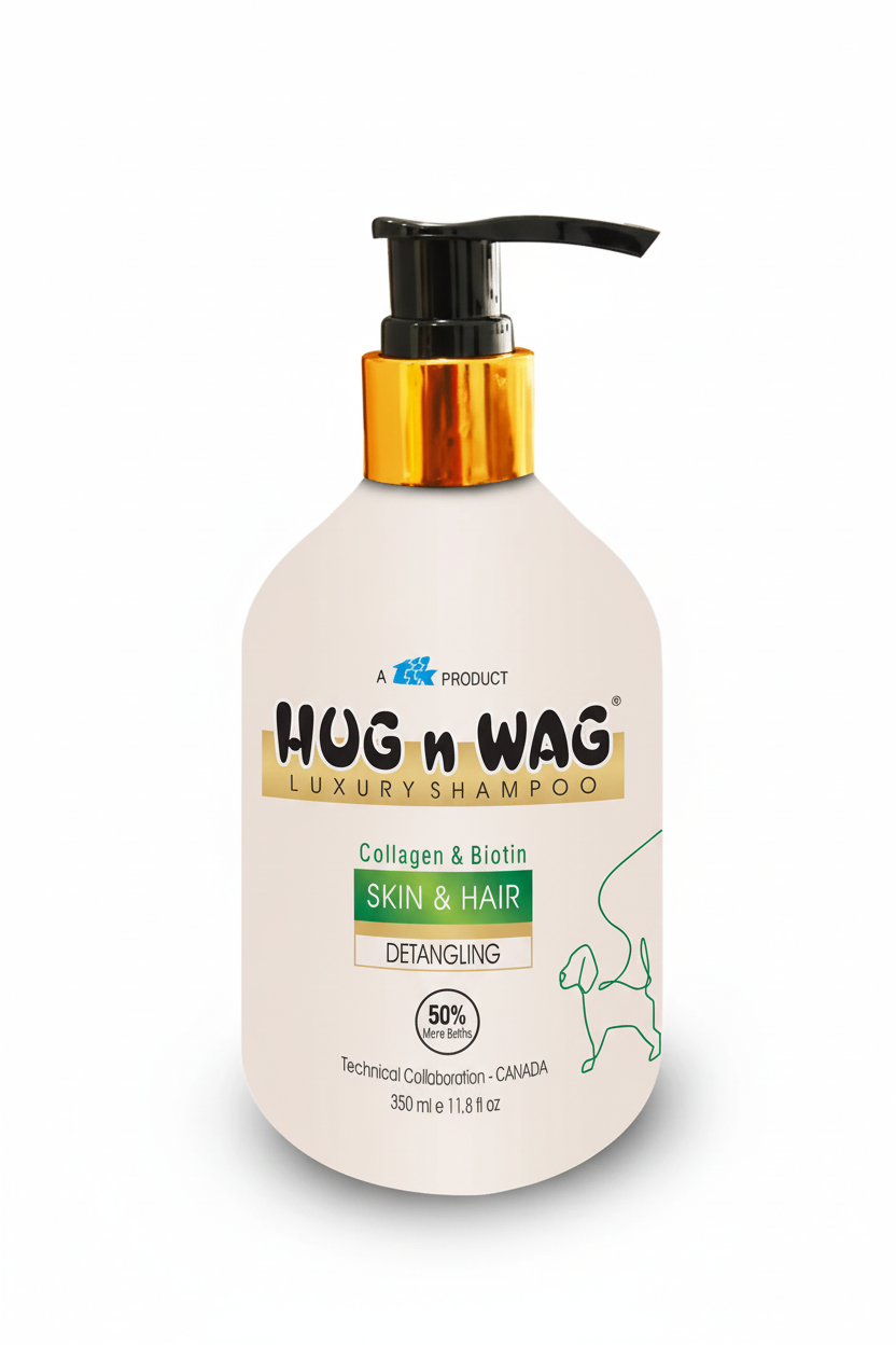 HUG N WAG SKIN AND HAIR LUXURY SHAMPOO350ML