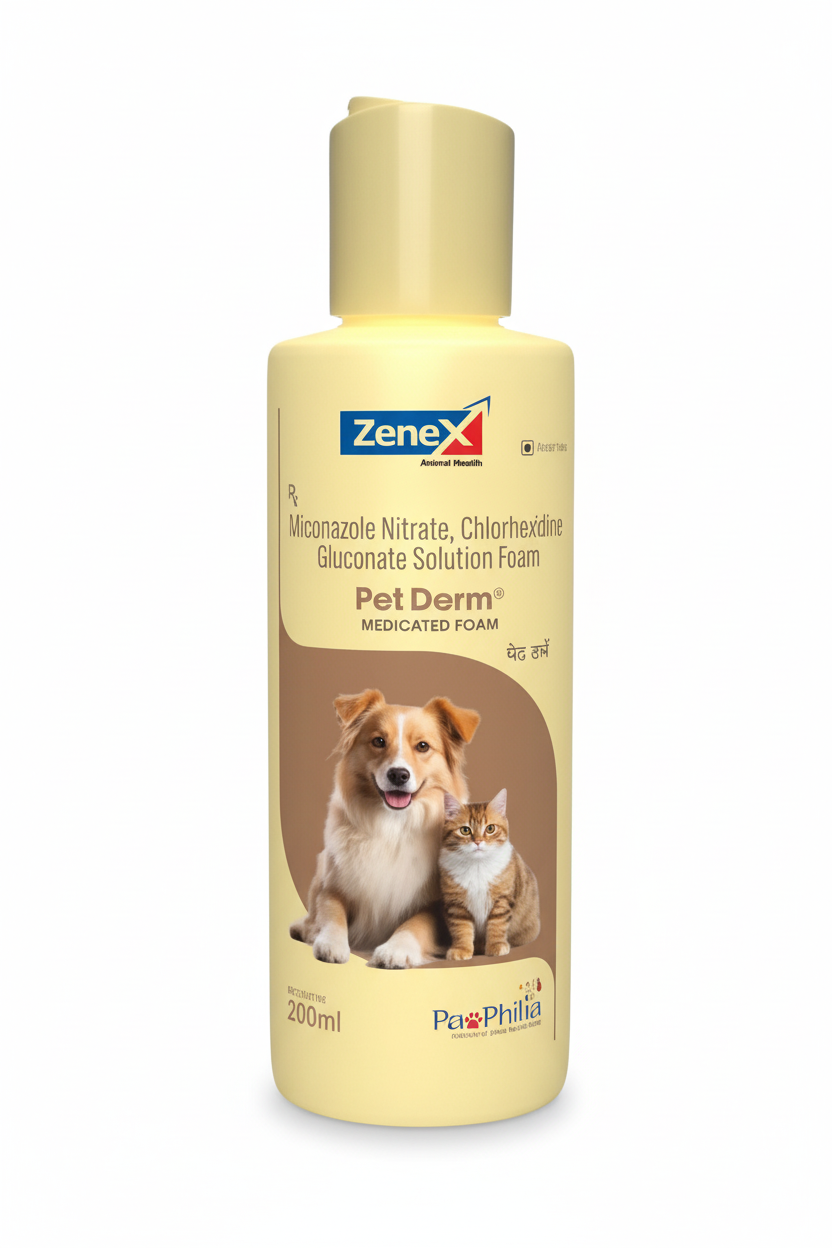PET DERM MEDICATED FORM 200ML