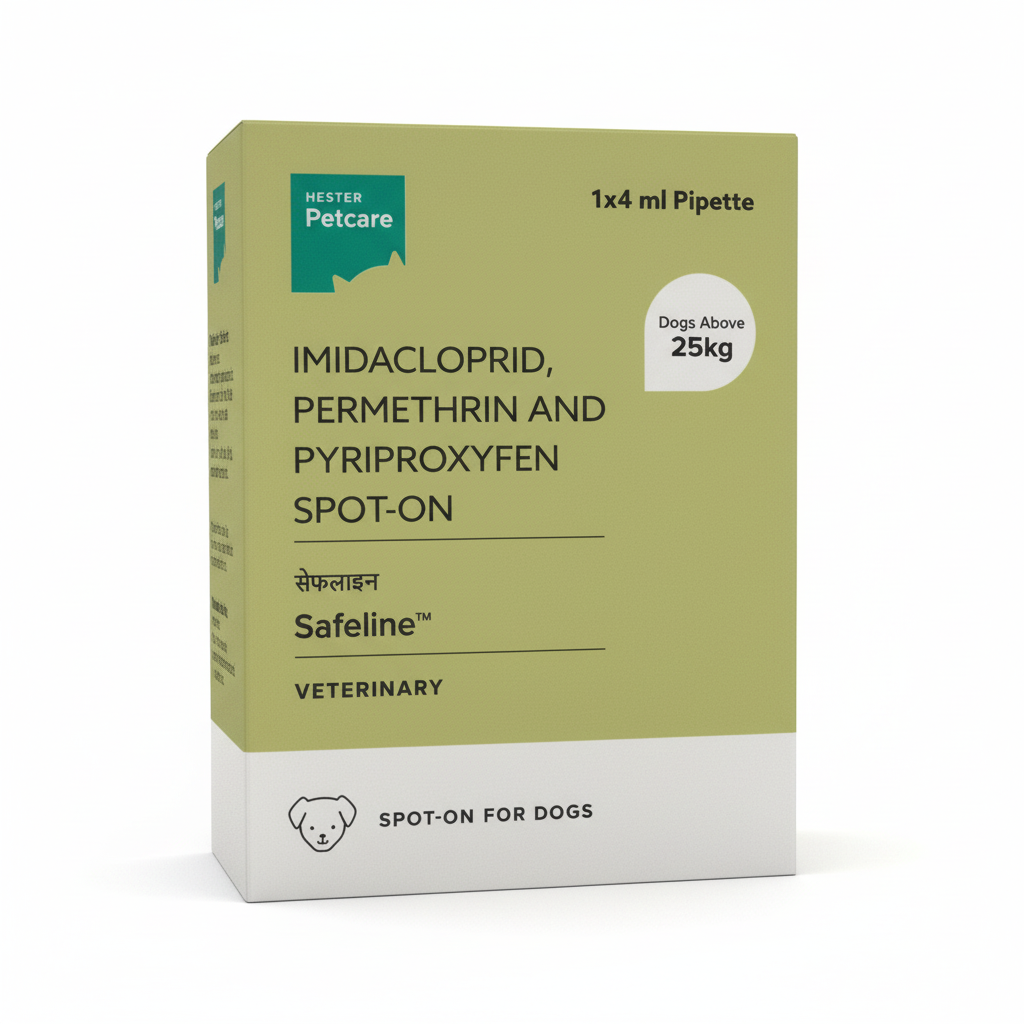 SAFELINE SPOT ON FOR DOGS(ABV 25) 4ML