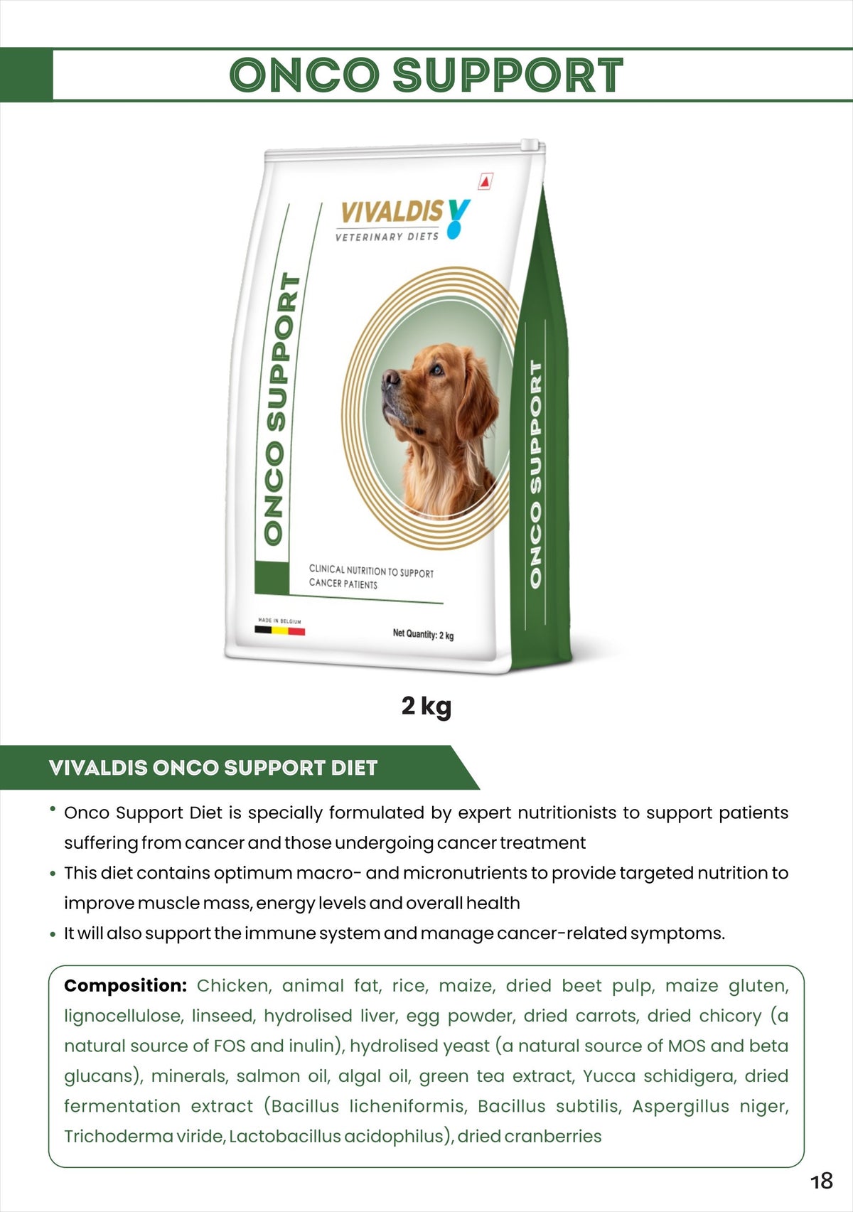 RX DIET ONCO SUPPORT 2kg