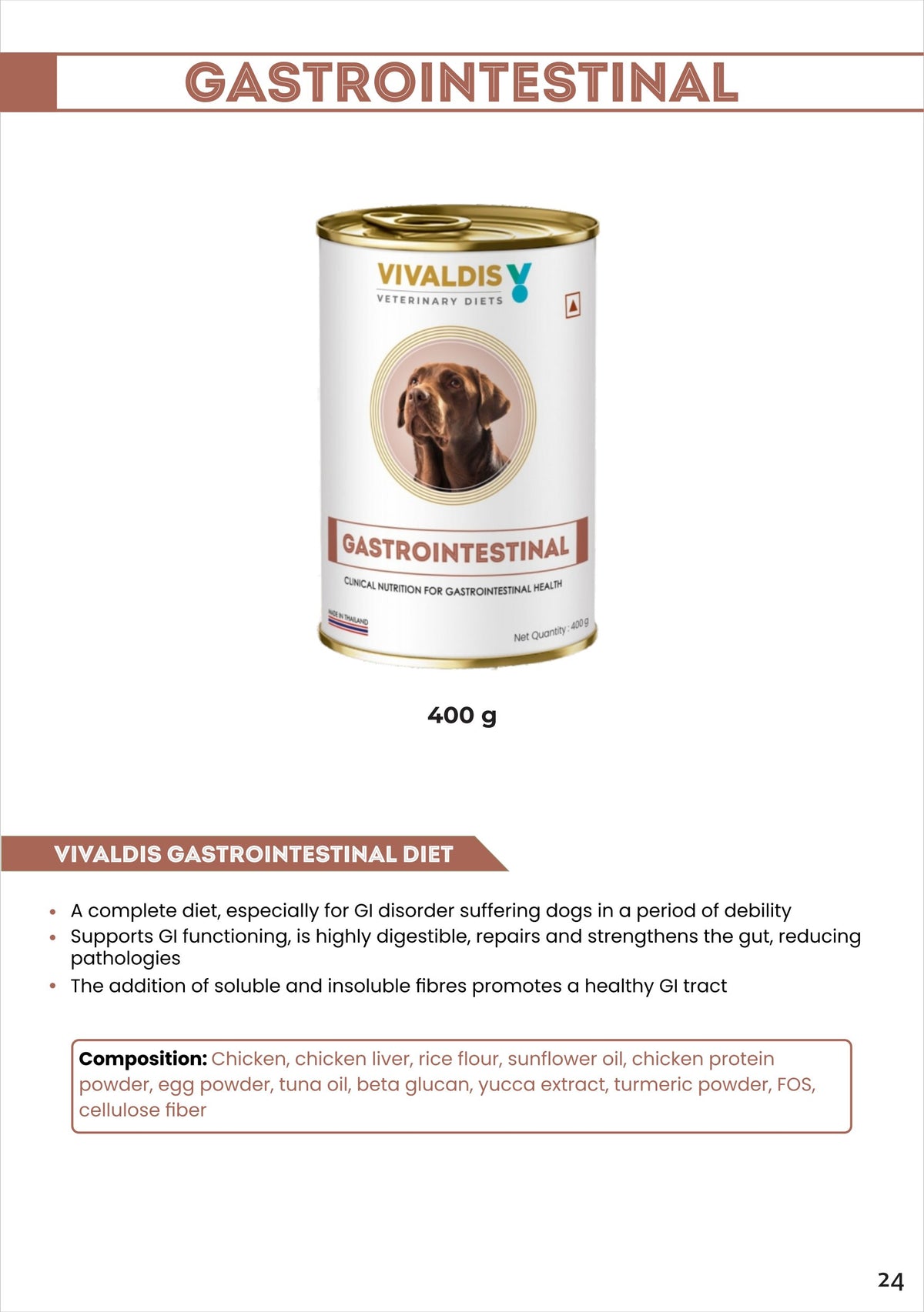 RX DIET GASTROINTESTINAL CAN(DOG) 400gm