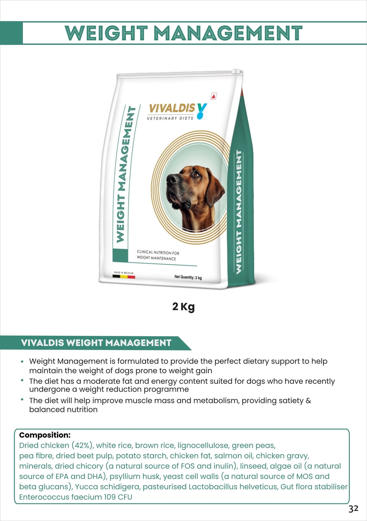 VIV DIET WEIGHT MANAGEMENT 2kg