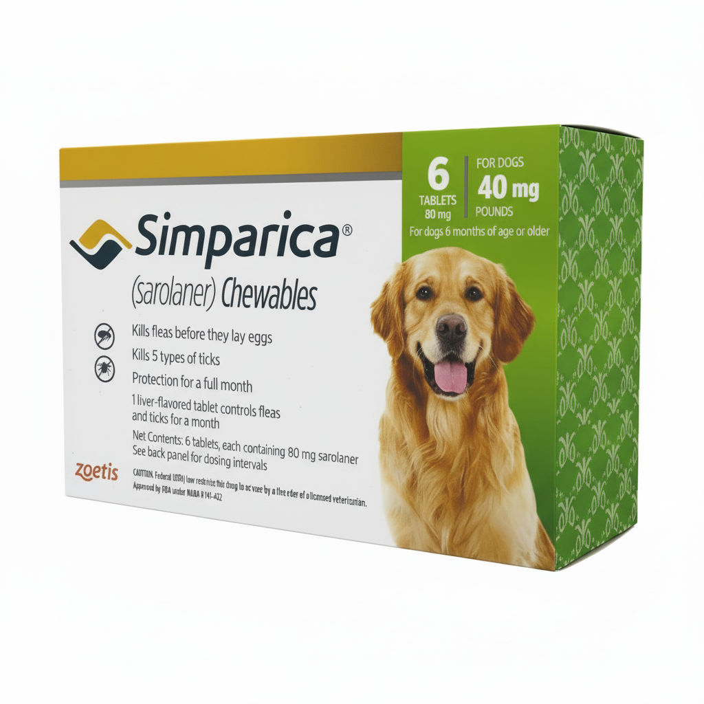 SIMPARICA 6TAB 40MG