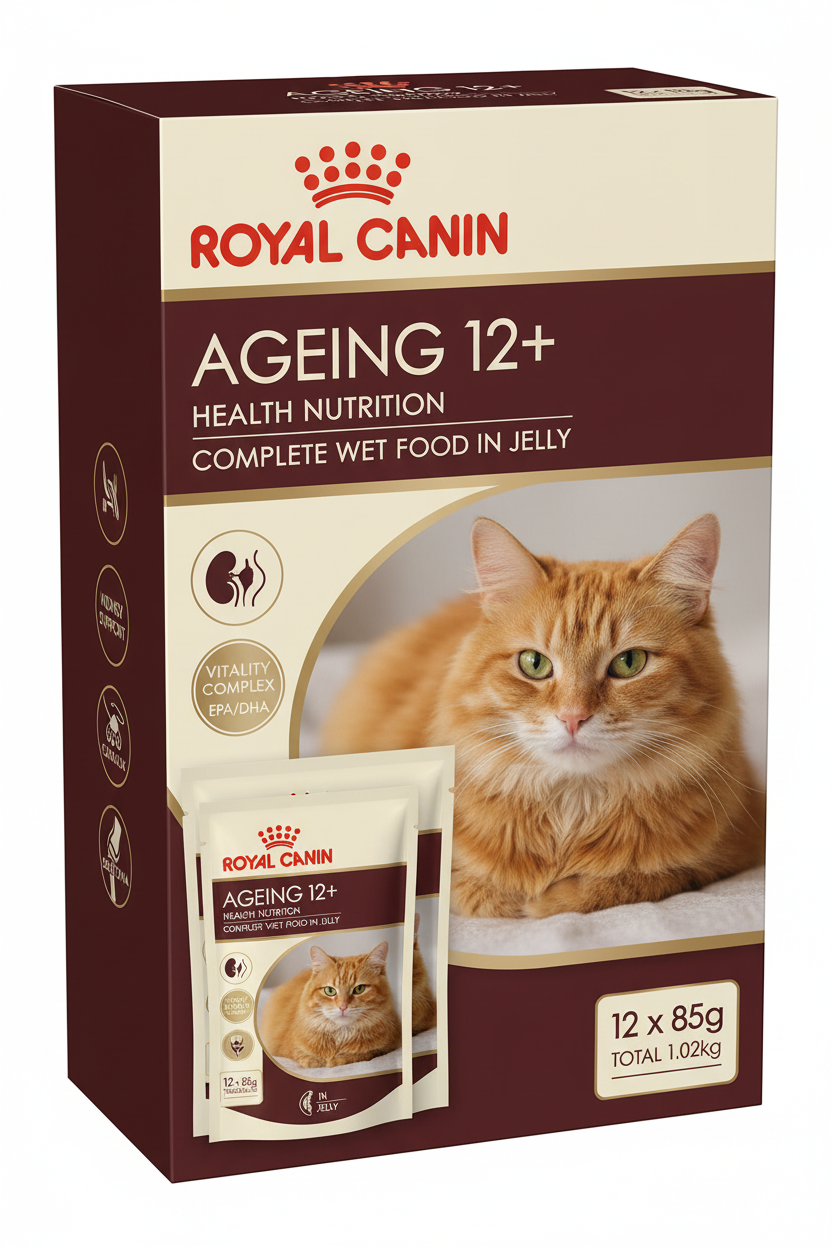 R AGEING +12 ADULT CAT WET FOOD 12*85G