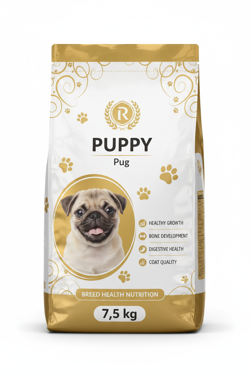 R PUG ADULT DOG DRY FOOD 7.5KG