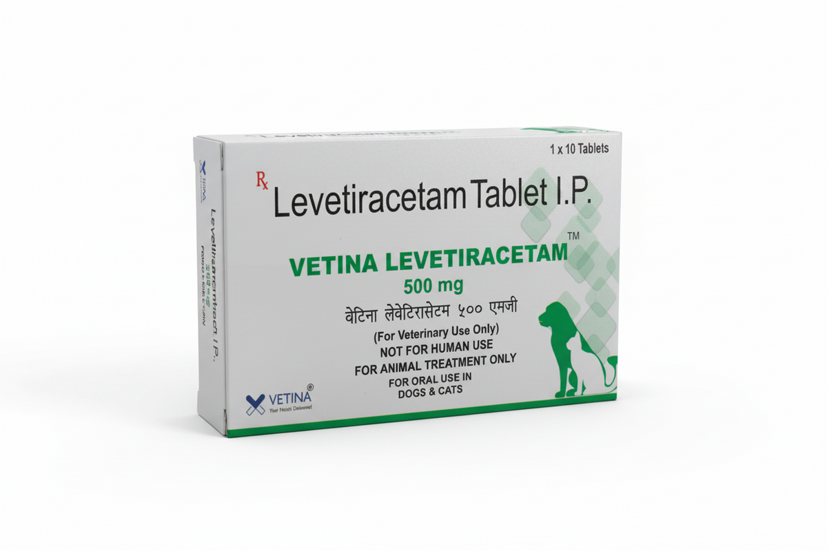 VETINA LEVETIRACETAM TAB 500MG